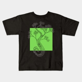 Limon Square Ink Tree Kids T-Shirt